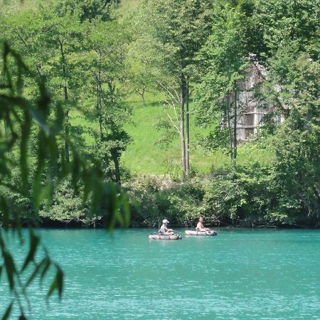 Apartma Jezero โมสต์ นา โซชิ ภายนอก รูปภาพ